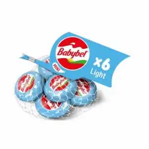 Queso tierno en porciones light Mini Babybel sin gluten sin lactosa 120 g.