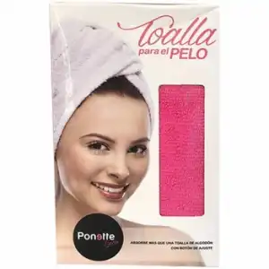 Toalla turbante seca pelo Ponette 1 ud.