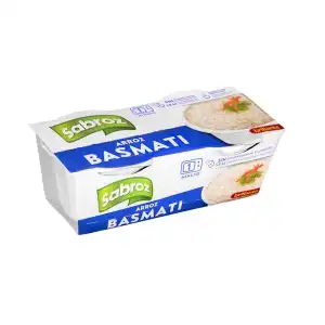 Arroz cocido basmati Sabroz 2 vasitos X 0.125 kg