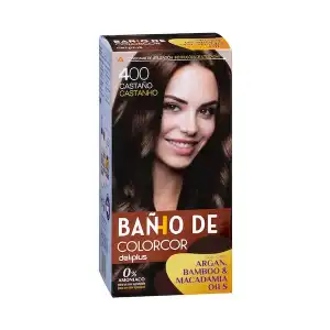 Baño de color 400 castaño Deliplus 0% amoniaco Caja 1 ud