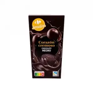 Bombones de chocolate negro Carrefour Sensation 180 g.