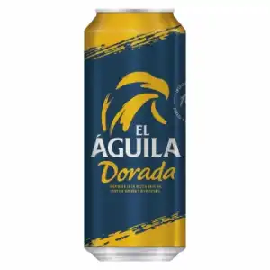 Cerveza El Aguila dorada lata 50 cl.