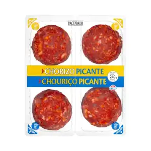 Chorizo picante extra Hacendado lonchas 4 paquetes X 0.06 kg