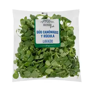 Ensalada mezcla dúo canónigos y rúcula Paquete 0.1 kg