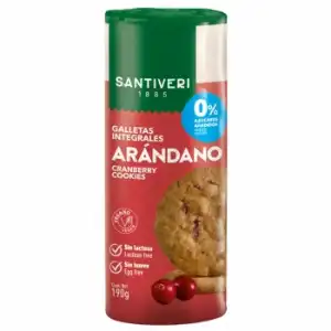 Galletas digestive con arándanos Santiveri sin lactosa 190 g.