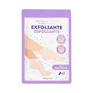 Mascarilla de pies exfoliante Deliplus con ácido salicílico Paquete 0.04 100 g