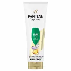 Acondicionador suave & liso doble de nutrientes con 1 solo uso para cabello encrespado o apagado Nutri Pro-V Pantene 325 ml.