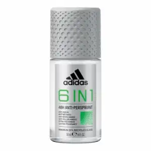 Desodorante roll-on 6 in 1 Adidas 50 ml.