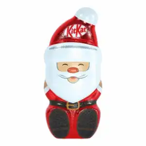 Figura de chocolate con leche y cereales crujientes Santa Nestlé Kit Kat 85 g.