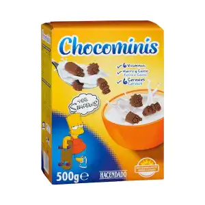 Galletas Chocominis sabor chocolate Hacendado Caja 0.5 kg