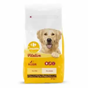 Mutlicroquetas para Perro con Pollo y Cereales Medianos Carrefour 10 kg