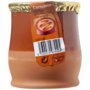 Natillas al huevo con caramelo Carrefour sin gluten 140 g.