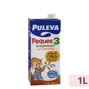 Preparado lácteo crecimiento con cereales Peques 3 Puleva Brick 1 L