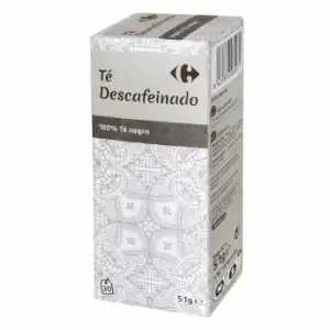 Té negro descafeinado en bolsitas Carrefour 30 ud.