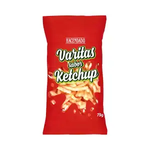 Varitas sabor ketchup Hacendado Paquete 0.075 kg