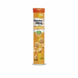 Vitamina C en comprimidos efervescentes Vive Plus sin gluten 20 ud.