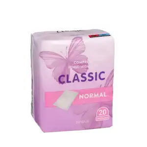 Compresa sin alas normal plegada Deliplus Classic Paquete 1 ud