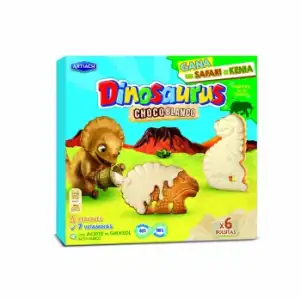 Galletas de cereales con chocolate blanco Dinosaurus Artiach 264 g.