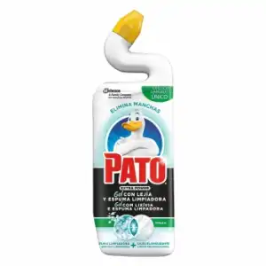 Gel con lejía y espuma limpiadora Pato 750 ml.