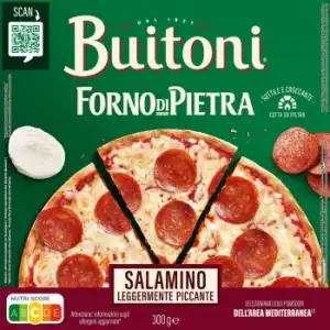 Pizza salami ligeramante picante Forno di Pietra Buitoni 300 g.