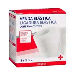 Venda elástica cohesiva Deliplus fijación fuerte Caja 1 ud