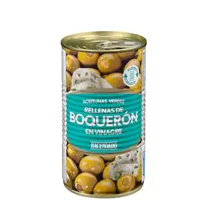 Aceitunas verdes rellenas de boquerón Hacendado en vinagre Bote 0.35 kg