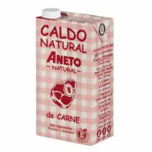 Caldo de carne Aneto sin gluten y sin lactosa brik 1 l.