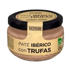 Paté de cerdo ibérico con trufas Hacendado Tarro 0.12 kg