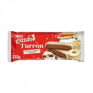Turrón con relleno cremoso y galleta Nestlé Filipinos 232 g.