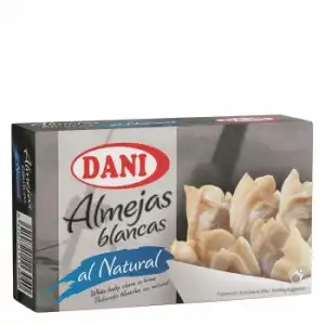 Almejas blancas al natural Dani 63 g.