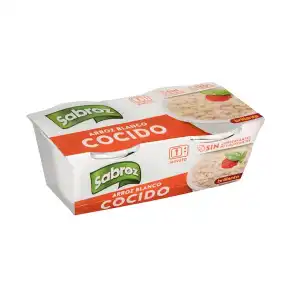 Arroz cocido redondo Sabroz 2 vasitos X 0.125 kg