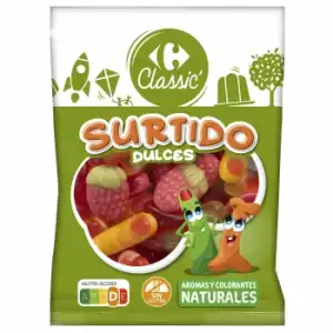 Caramelos de goma Carrefour Classic sin gluten 200 g.