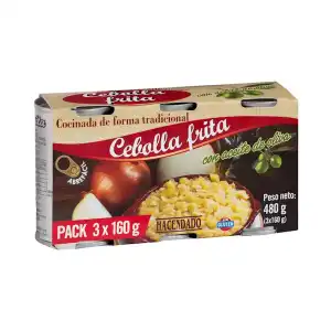 Cebolla frita Hacendado 3 latas X 0.16 kg