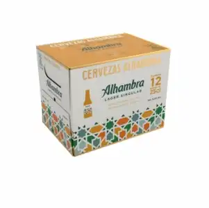 Cerveza Alhambra Lager Singular pack de 12 botellas de 25 cl.