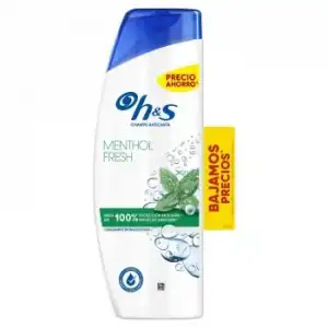 Champú anticaspa menthol fresh H&S 300 ml.