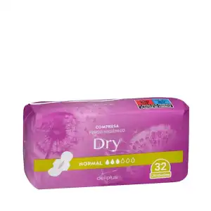 Compresa con alas normal Deliplus Dry Paquete 1 ud