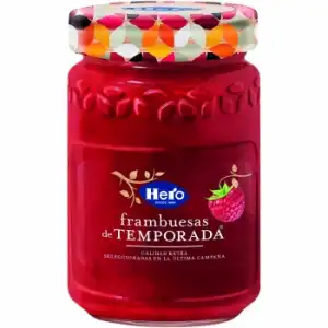 Confitura de frambuesa Temporada Hero 360 g.