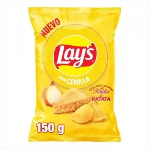 Patatas sabor cebolla Lay's sin gluten 150 g.