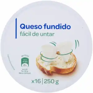 Queso fundido en porciones 250 g.