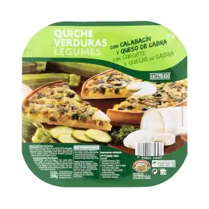 Quiche verduras Hacendado con calabacín y queso de cabra 0.39 kg