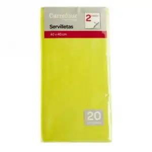 Servilletas CARREFOUR HOME 20 ud- Verde