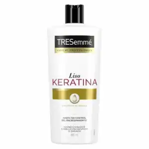 Acondicionador liso keratina con aceite marula hasta 72h control del encrespamiento Tresemmé 685 ml.