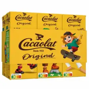 Batido de cacao Cacaolat sin gluten pack de 6 briks de 200 ml.