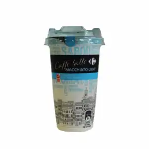 Café latte macchiatto light Carrefour sin gluten 250 ml.