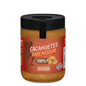 Crema de cacahuete 100% Hacendado Tarro 0.5 kg