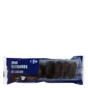 Mini redondos de chocolate Carrefour 155 g.