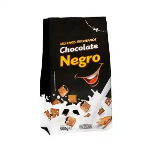 Cereales rellenos de chocolate negro Hacendado Paquete 0.5 kg