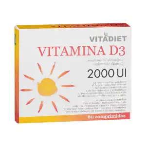 Comprimidos Vitamina D3 2000 ui Vitadiet Caja 0.06 ud