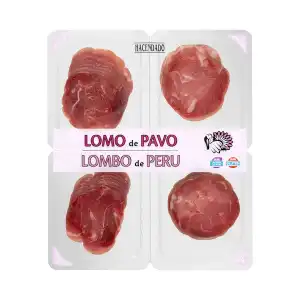 Lomo de pavo Hacendado lonchas 4 paquetes X 0.025 kg