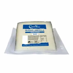 Queso de mezcla semicurado Cañada Mayor 250 g.